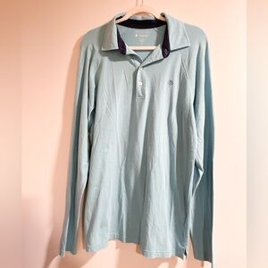 Coolibar Light Blue Collar Long Sleeve Size M